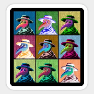 Pop Art Plague Doctor Sticker